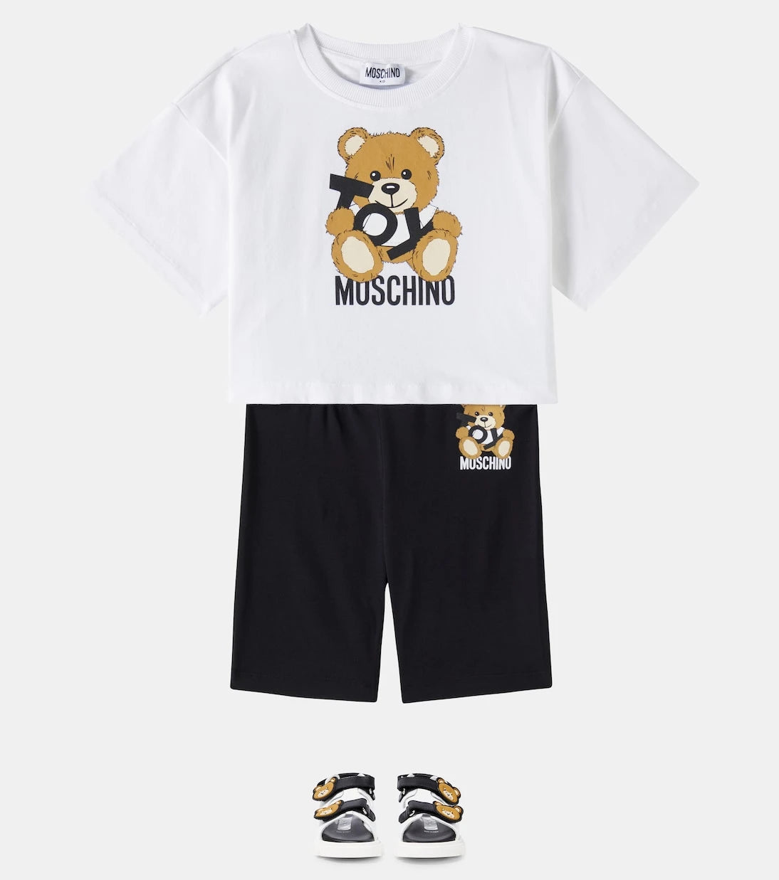 Moschino Kids - Cotton-blend top and shorts set