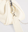 Weekend Max Mara White Medium Leather Pasticcino Clutch Bag