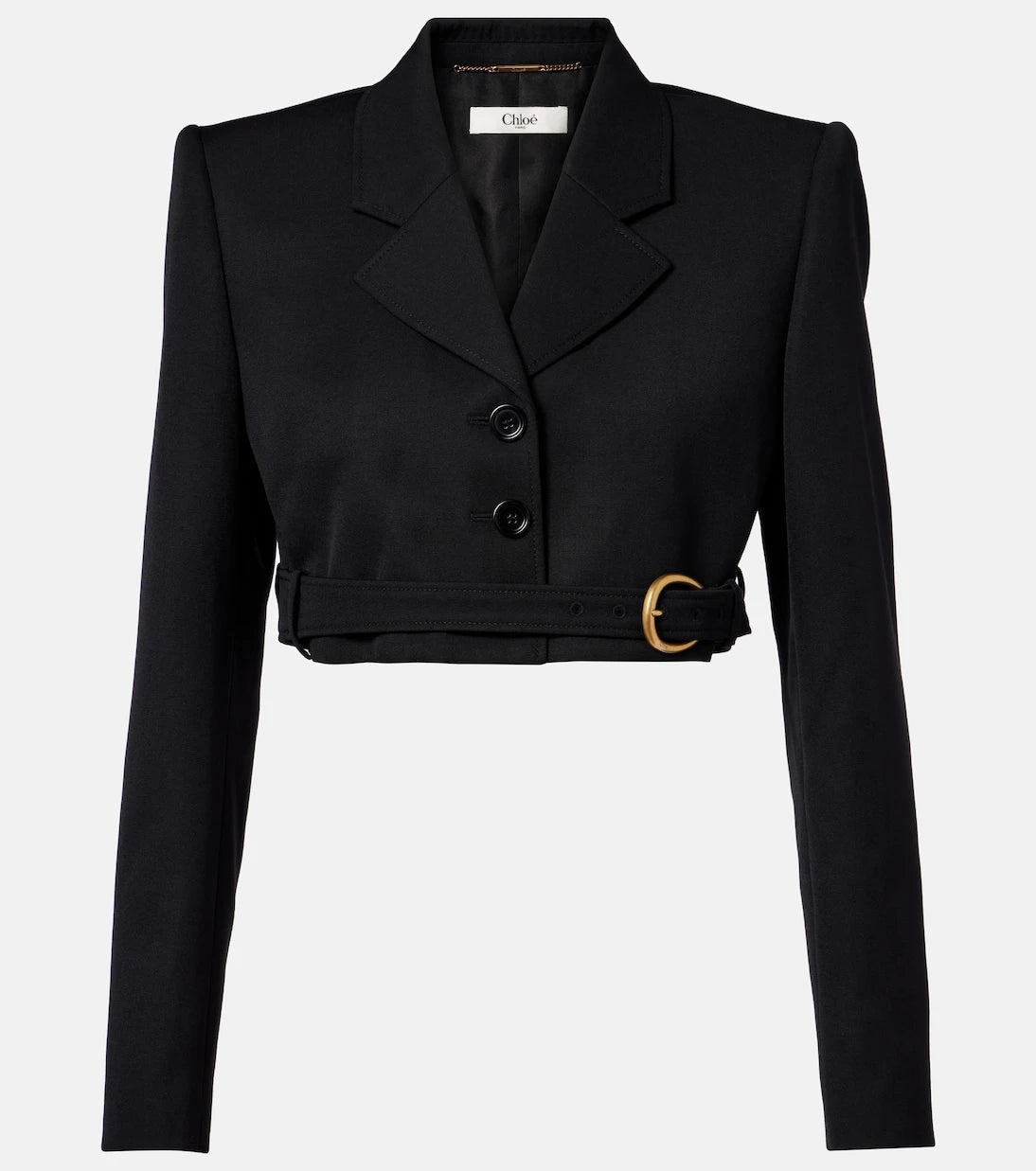Chloé - Cropped virgin wool blazer