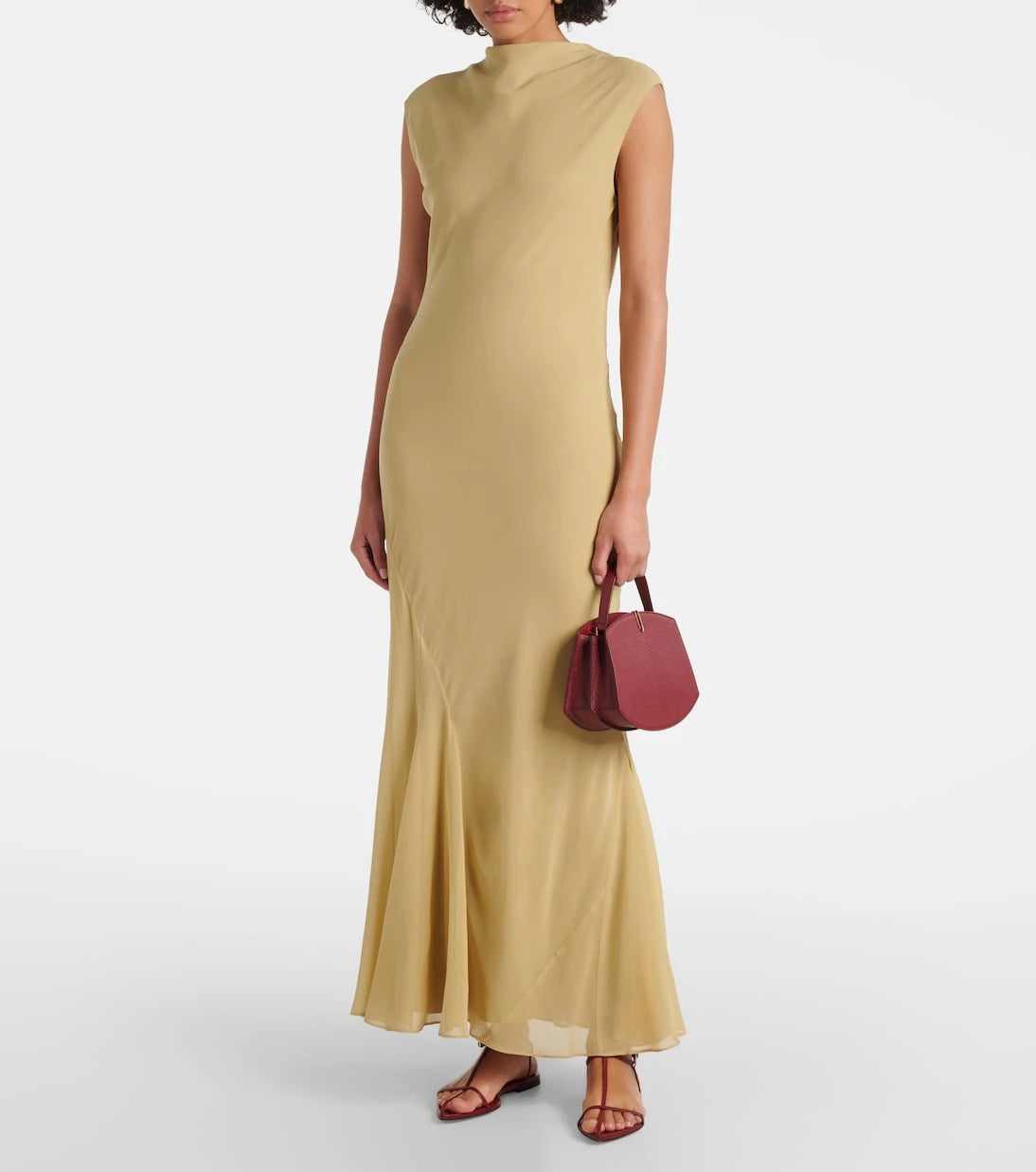 Tove - Erin silk chiffon maxi dress