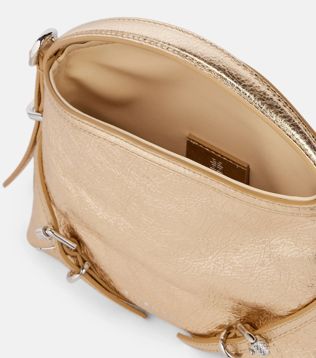 Givenchy - Voyou Nano metallic leather tote bag