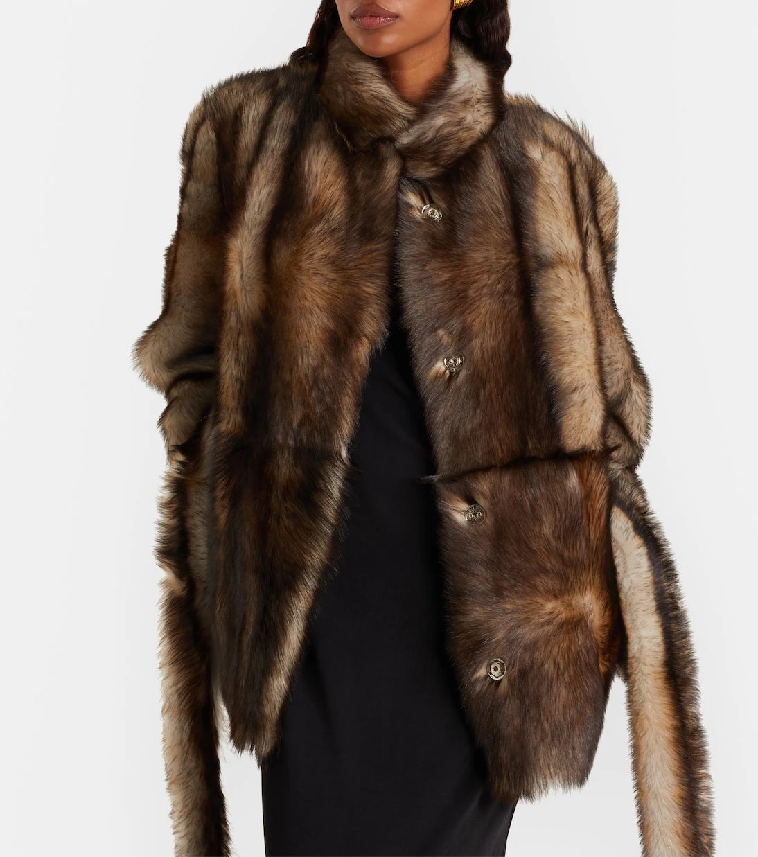 Nour Hammour - Elsa shearling wrap jacket