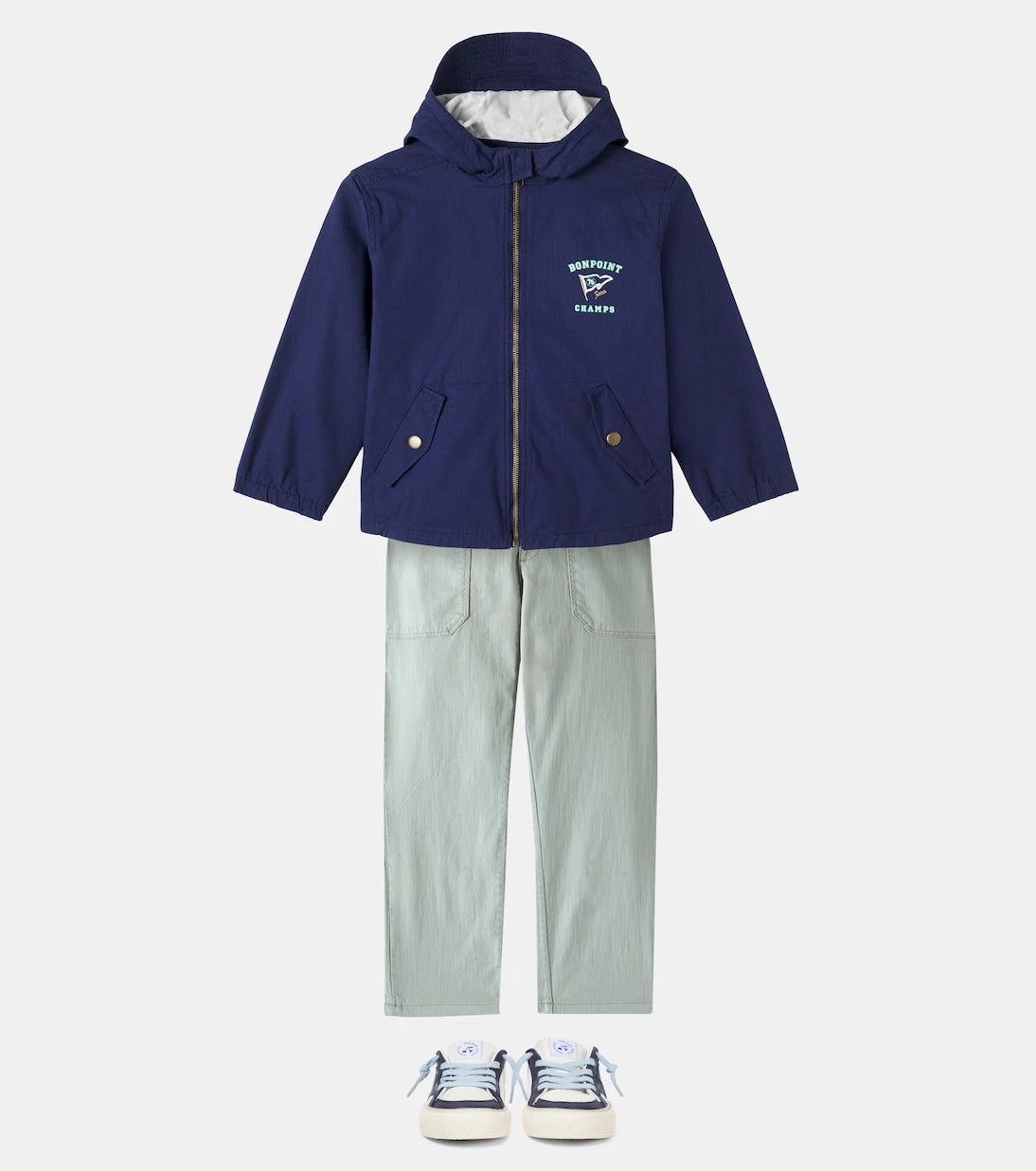 Bonpoint - Léon patch-appliqué rain jacket