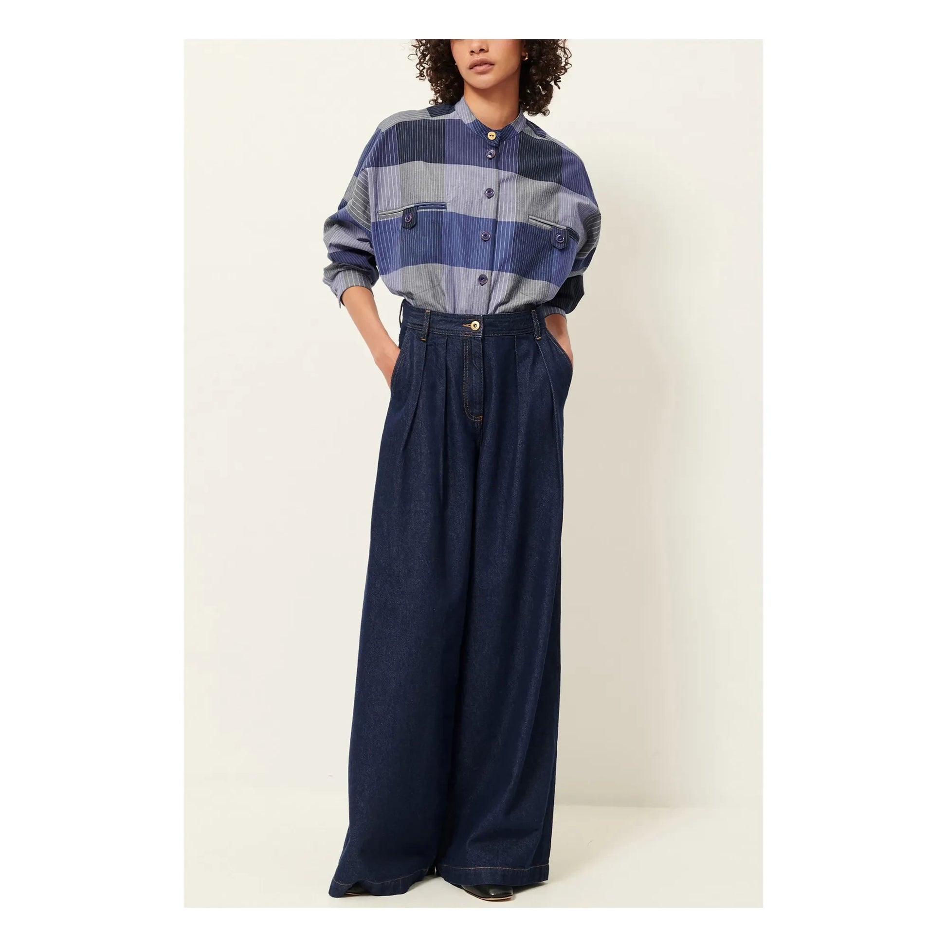 Sessùn - Orregia cotton shirt | Blue