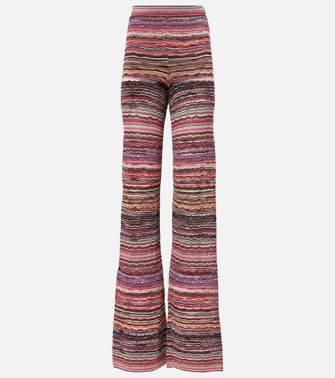Missoni - Zigzag striped lamé flared pants