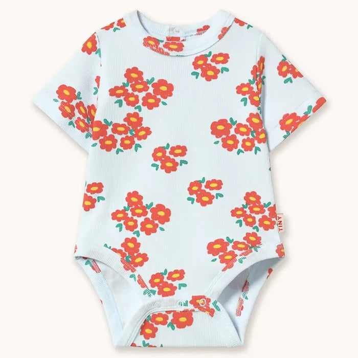 Бебешко боди Tinycottons BLOSSOMS RIB BODY