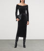 Velvet Delta Midi Dress BLACK
