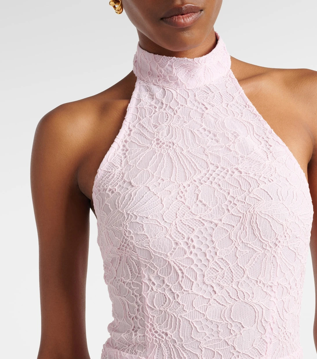 Rotate - Halterneck lace gown