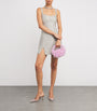 Clio Peppiatt Silver Crystal Square-Neck Mini Dress