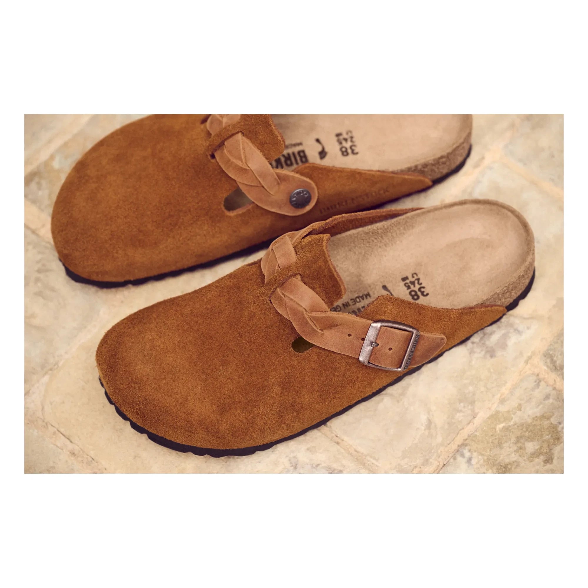 BIRKENSTOCK - Boston Braided Clogs Narrow | Mink