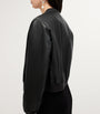 Leather Orten Bomber Jacket BLACK