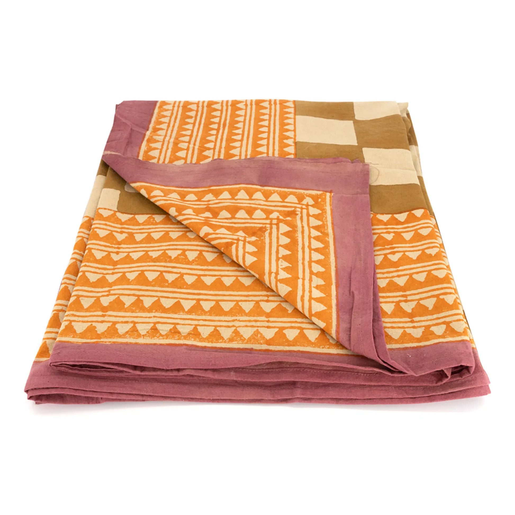 Doing Goods - Checkmate throw and cotton totebag | Mustard