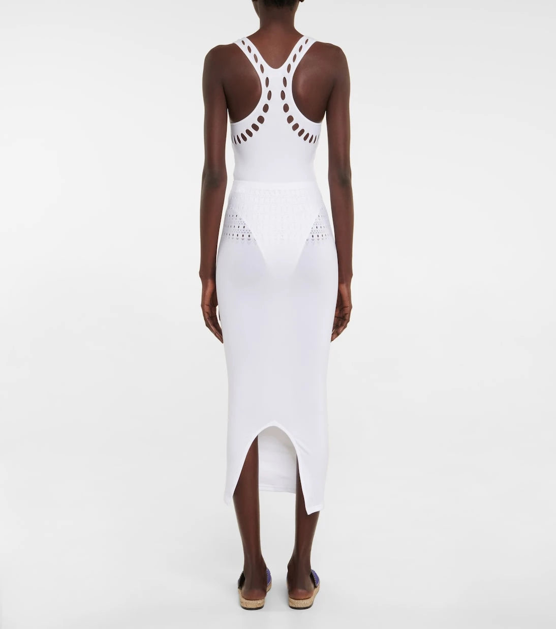Alaïa - Cutout technical midi skirt