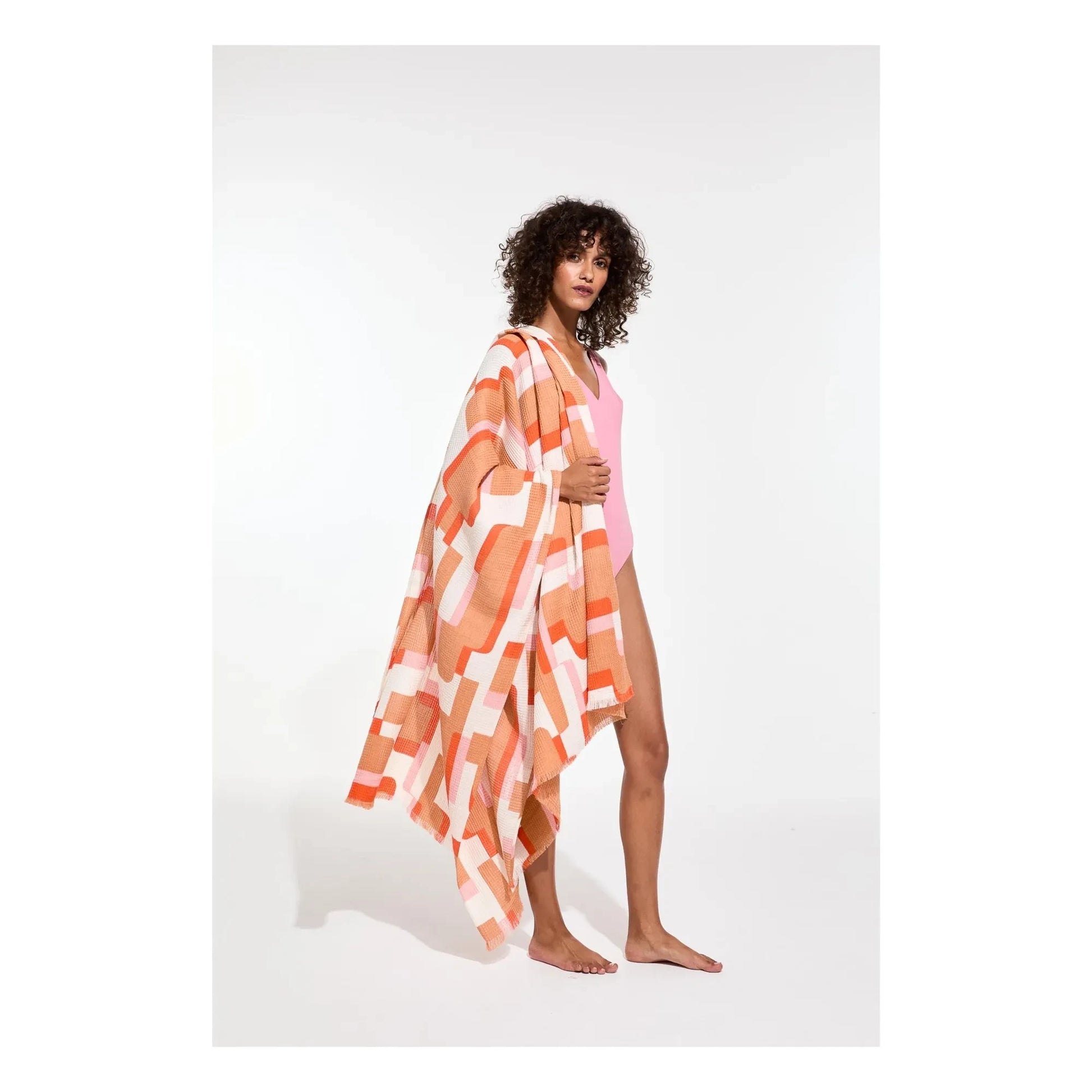 Mapoésie - Arum beach towel | Blush