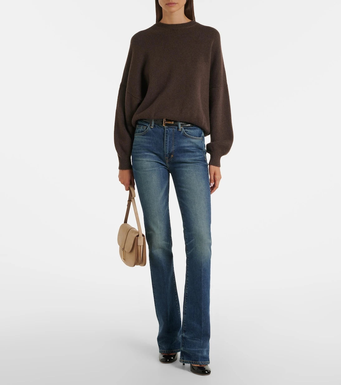Tom Ford - Kara Small suede crossbody bag