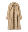 Burberry Yellow Long Kensington Heritage Trench Coat