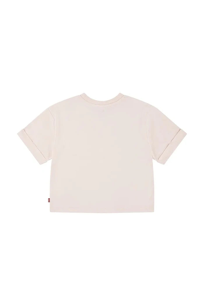 Детска тениска Levi's ROLL CUFF MEET AND GREET T