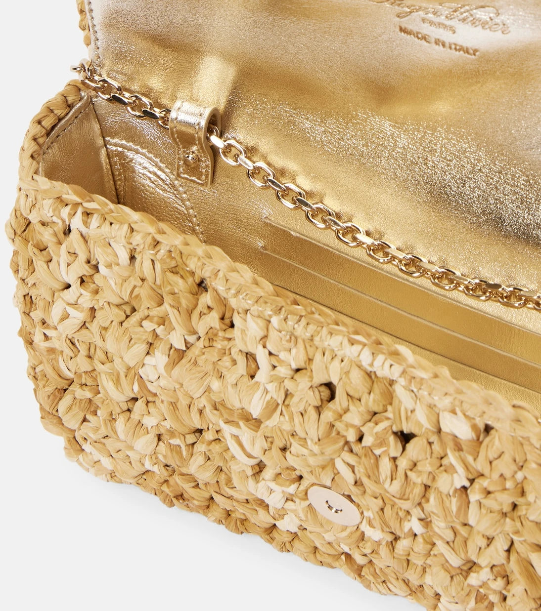Roger Vivier - Jeux De Fille raffia-effect shoulder bag