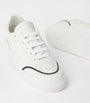 Brunello Cucinelli White Leather Monili-Trim Sneakers