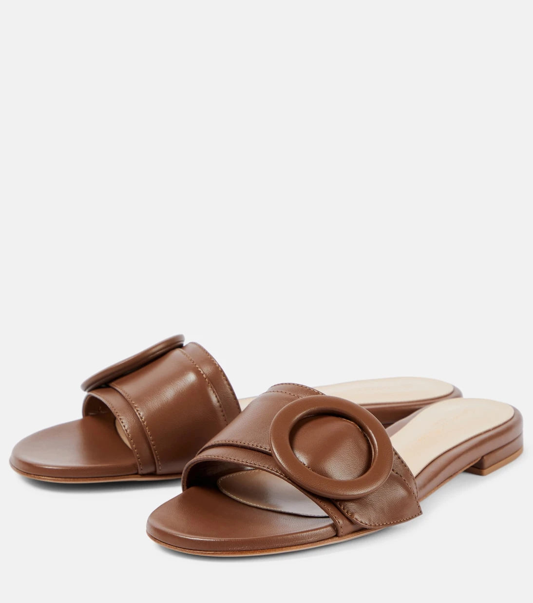 Gianvito Rossi - Embellished leather mules