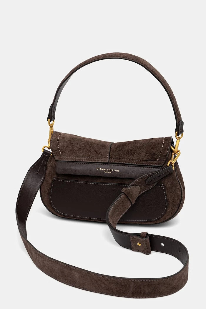 Gianni Chiarini kadın süet crossbody çanta HELENA ROUND