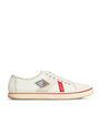 Canvas Leather-Trim Eliot Low-Top Sneakers
