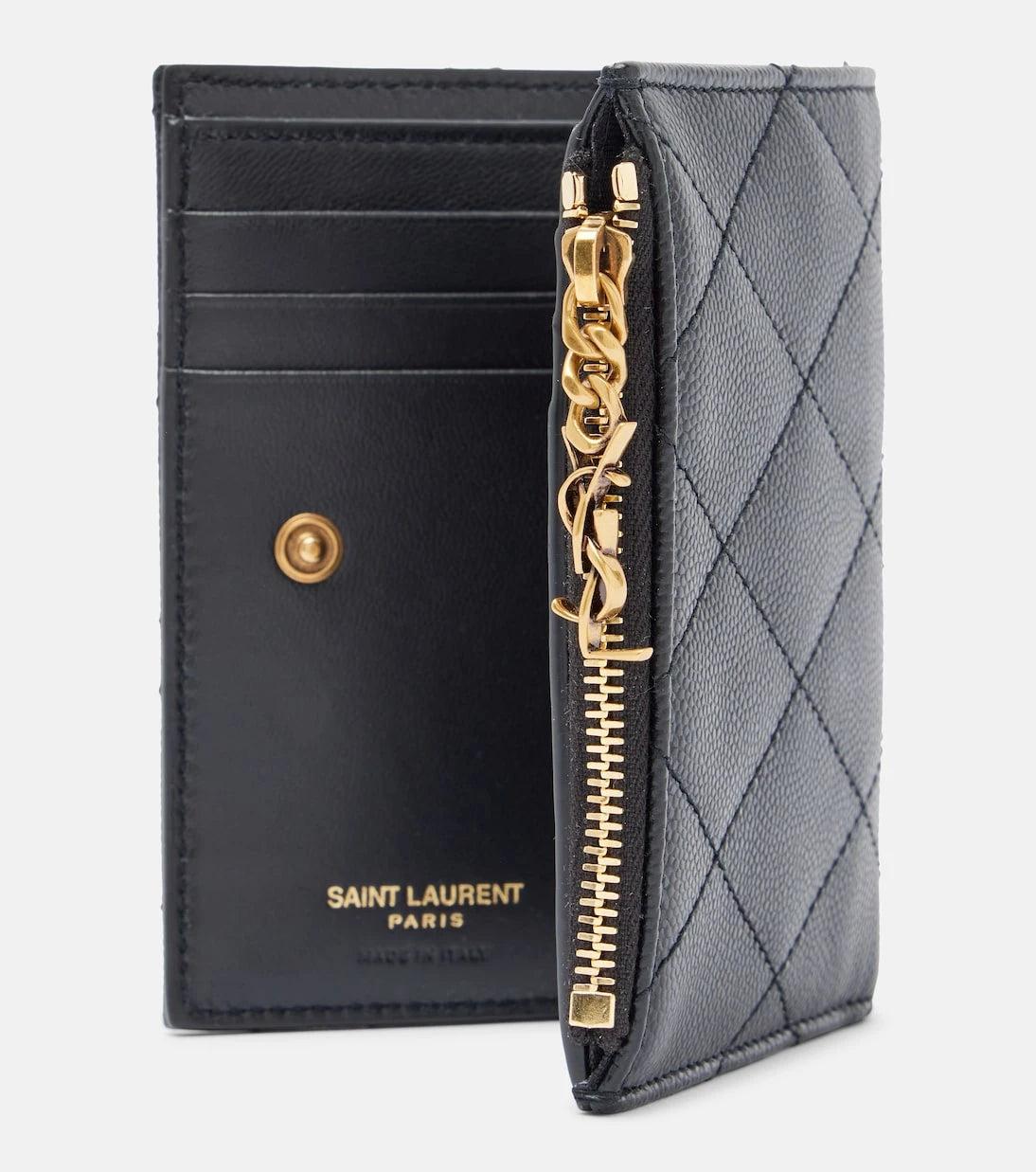 Saint Laurent - Cassandre Bijou quilted leather wallet