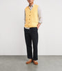 Yellow Wool-Cashmere Cable-Knit Sweater Vest