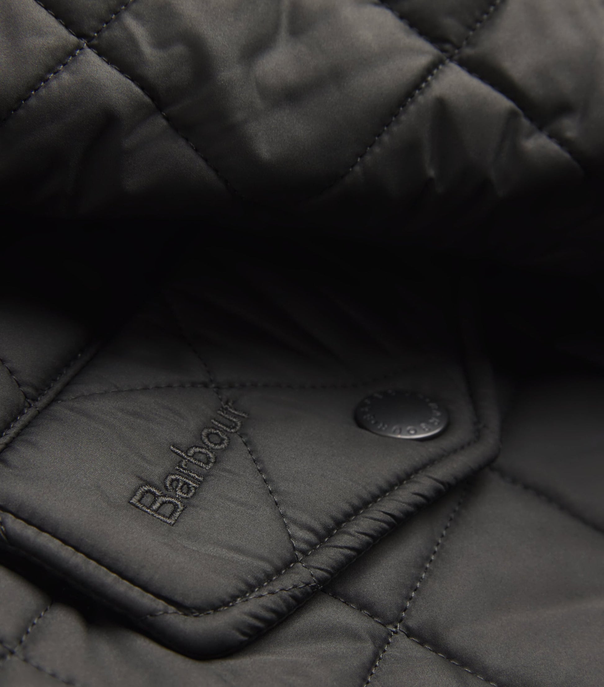 Barbour Black Quilted Powell Jacket