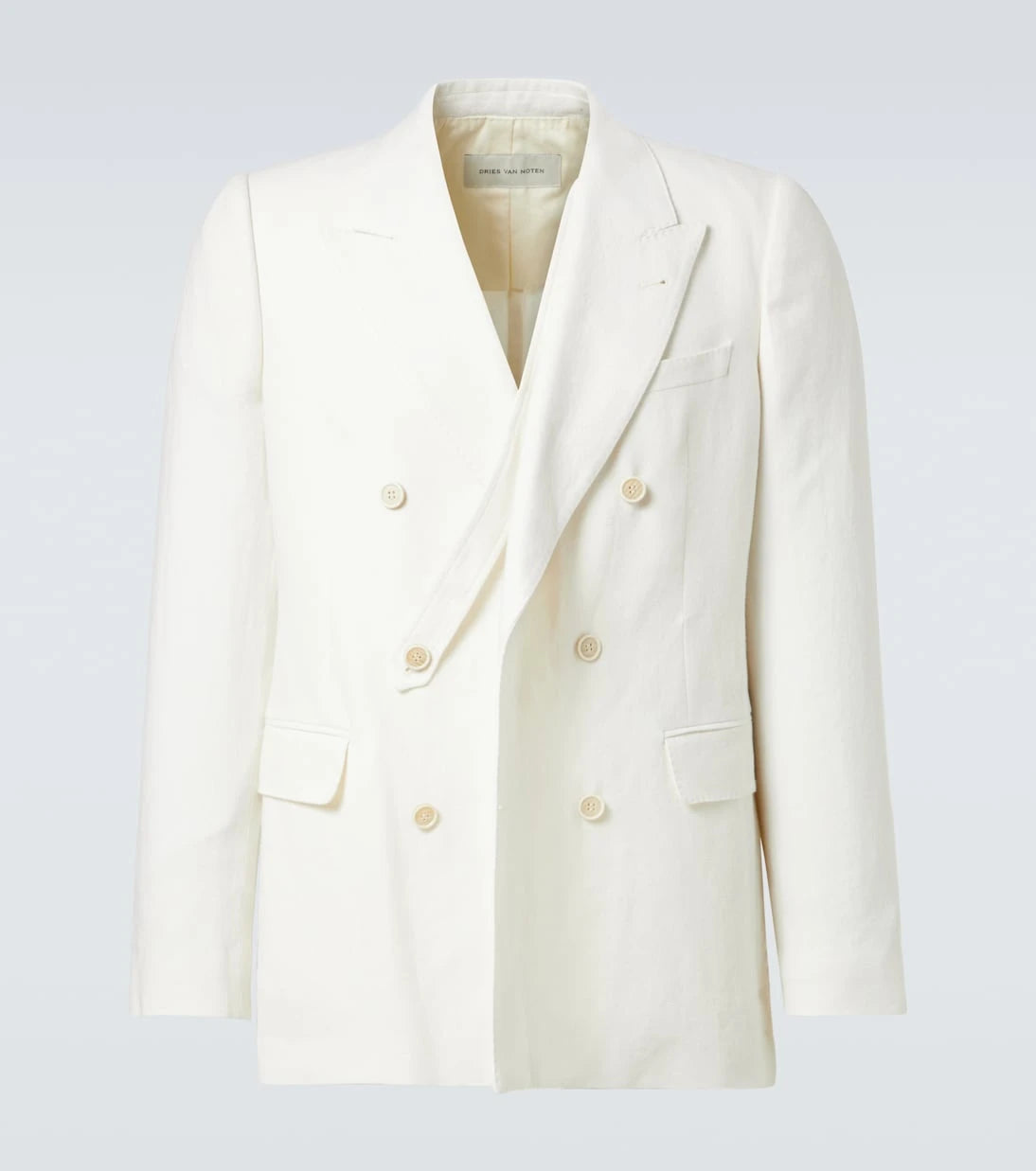 Dries Van Noten - Linen, wool, silk, and cashmere blazer