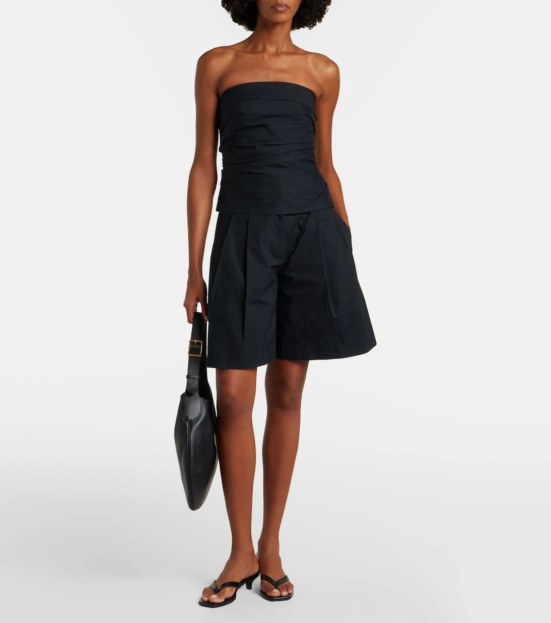 Proenza Schouler - White Label شورت برمودا كليو من مزيج القطن
