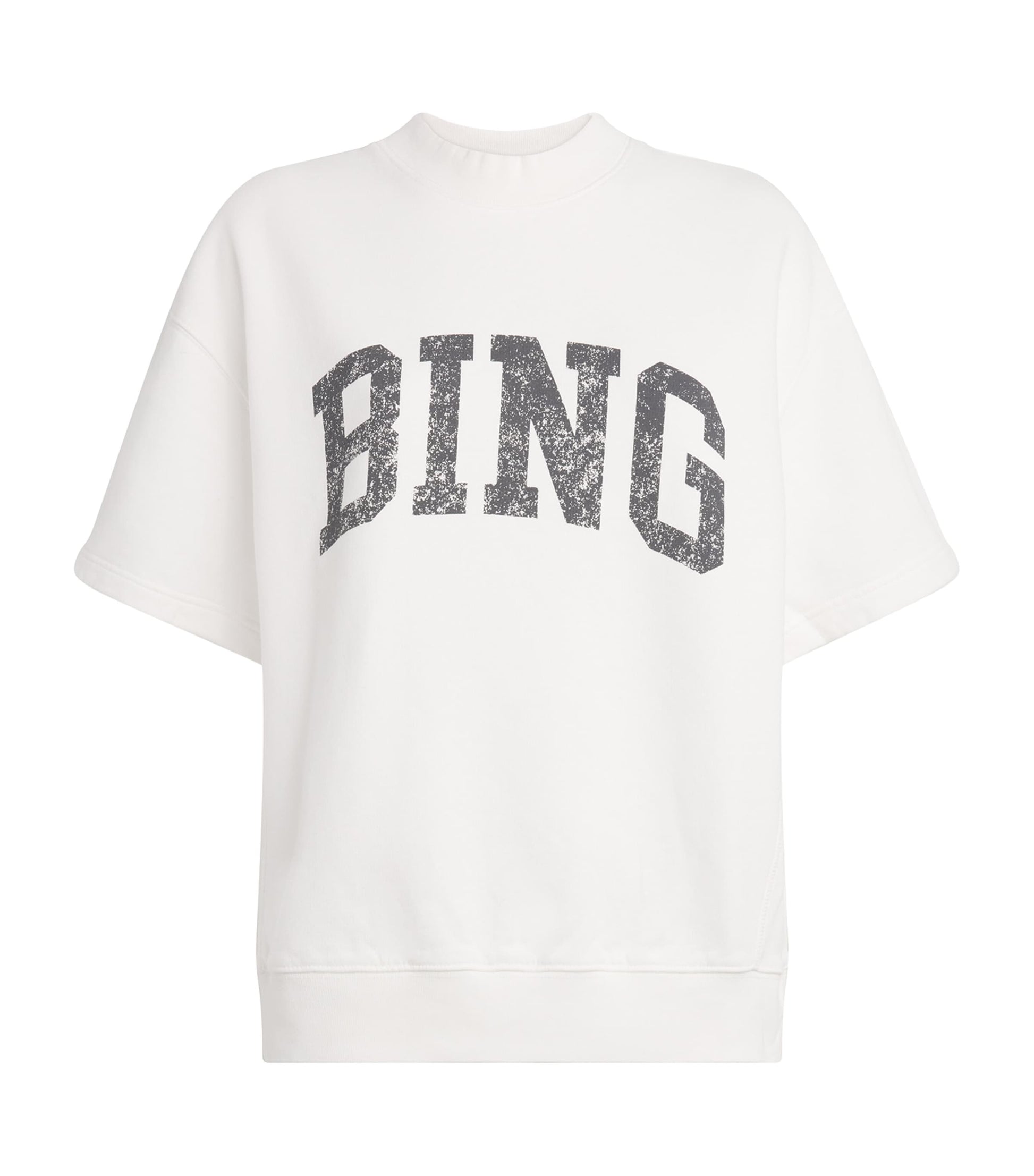 ANINE BING Ivory Cotton Logo Jay Sweatshirt