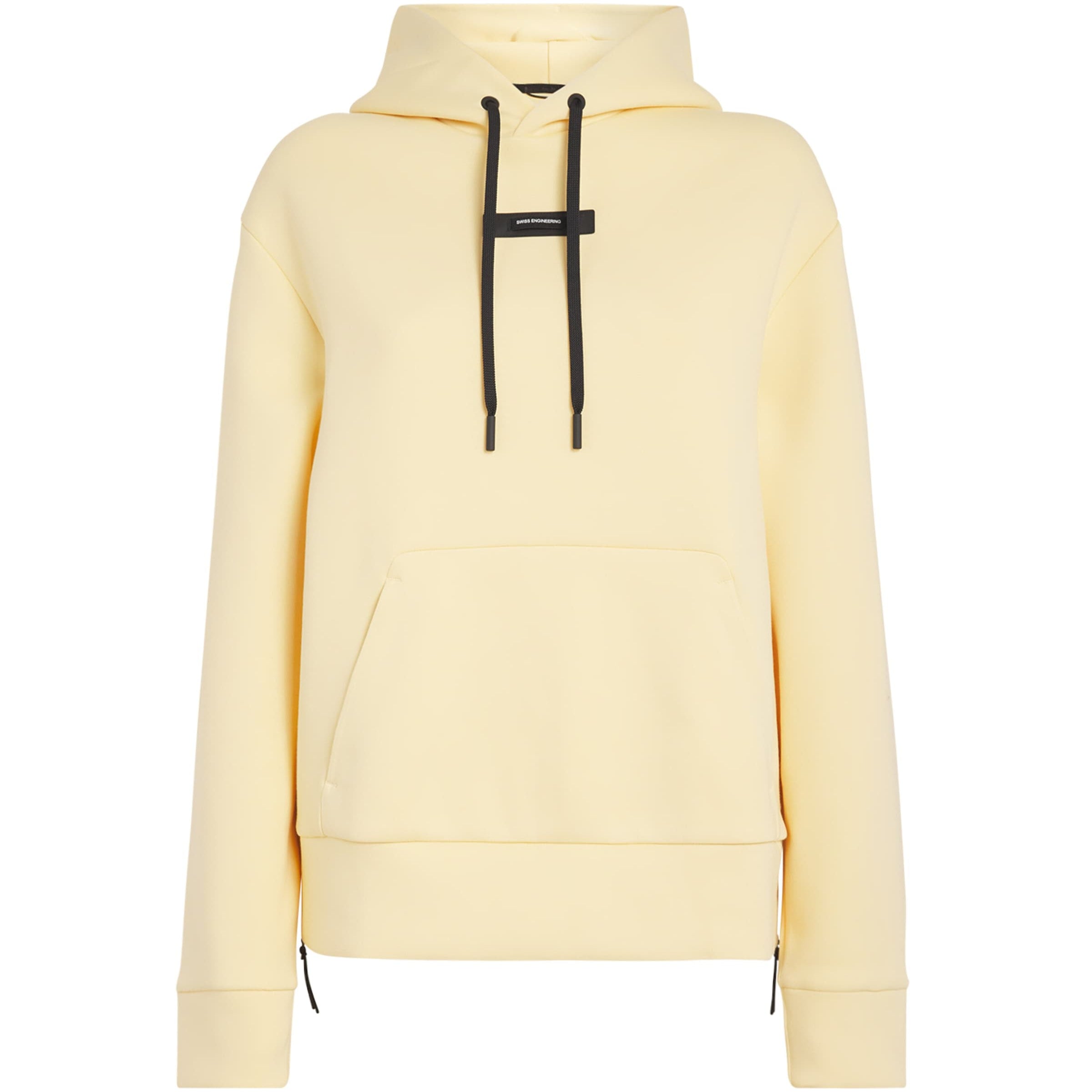 On Yellow Cotton-Blend Focus Tech Hoodie