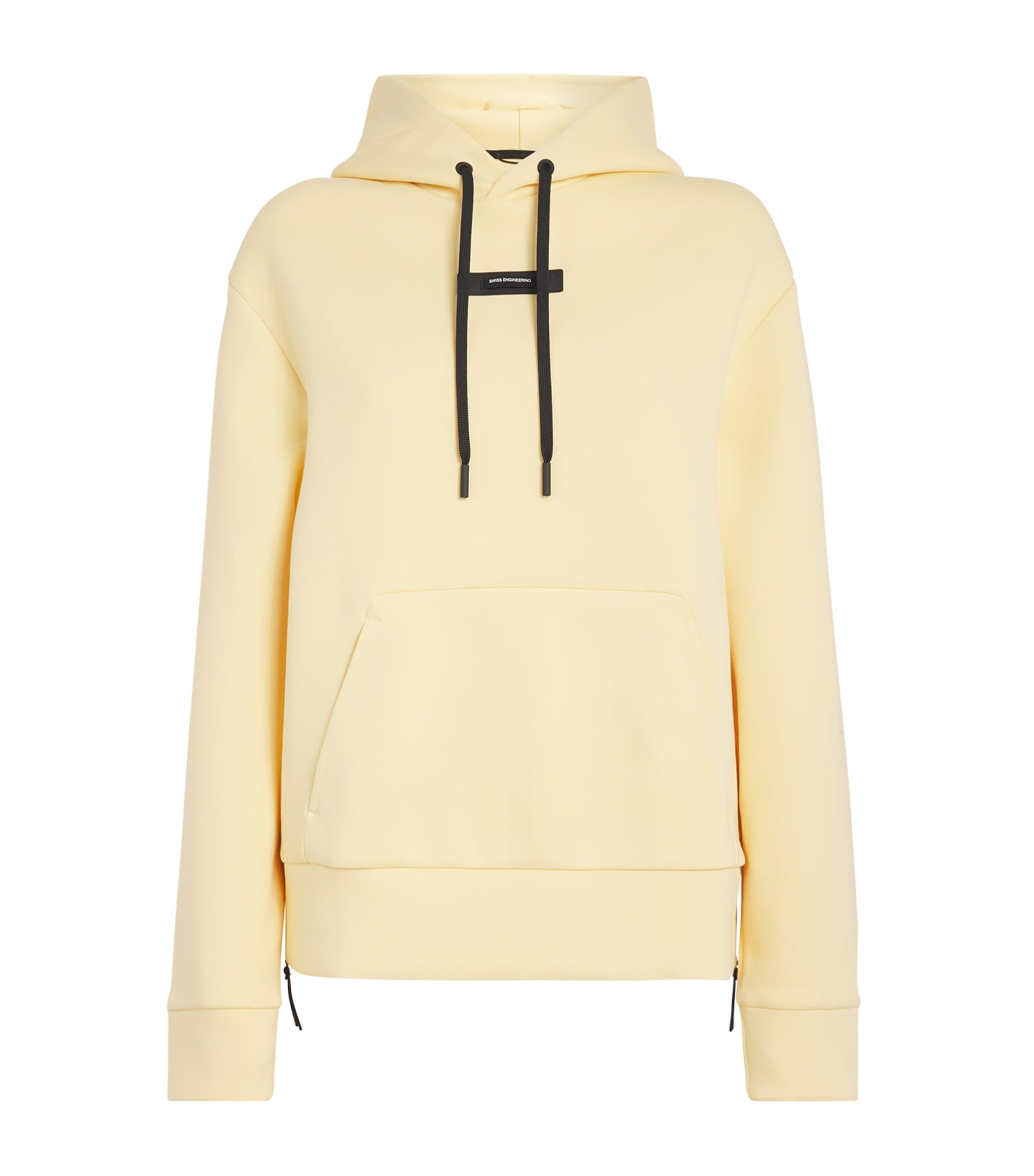 On Yellow Cotton-Blend Focus Tech Hoodie