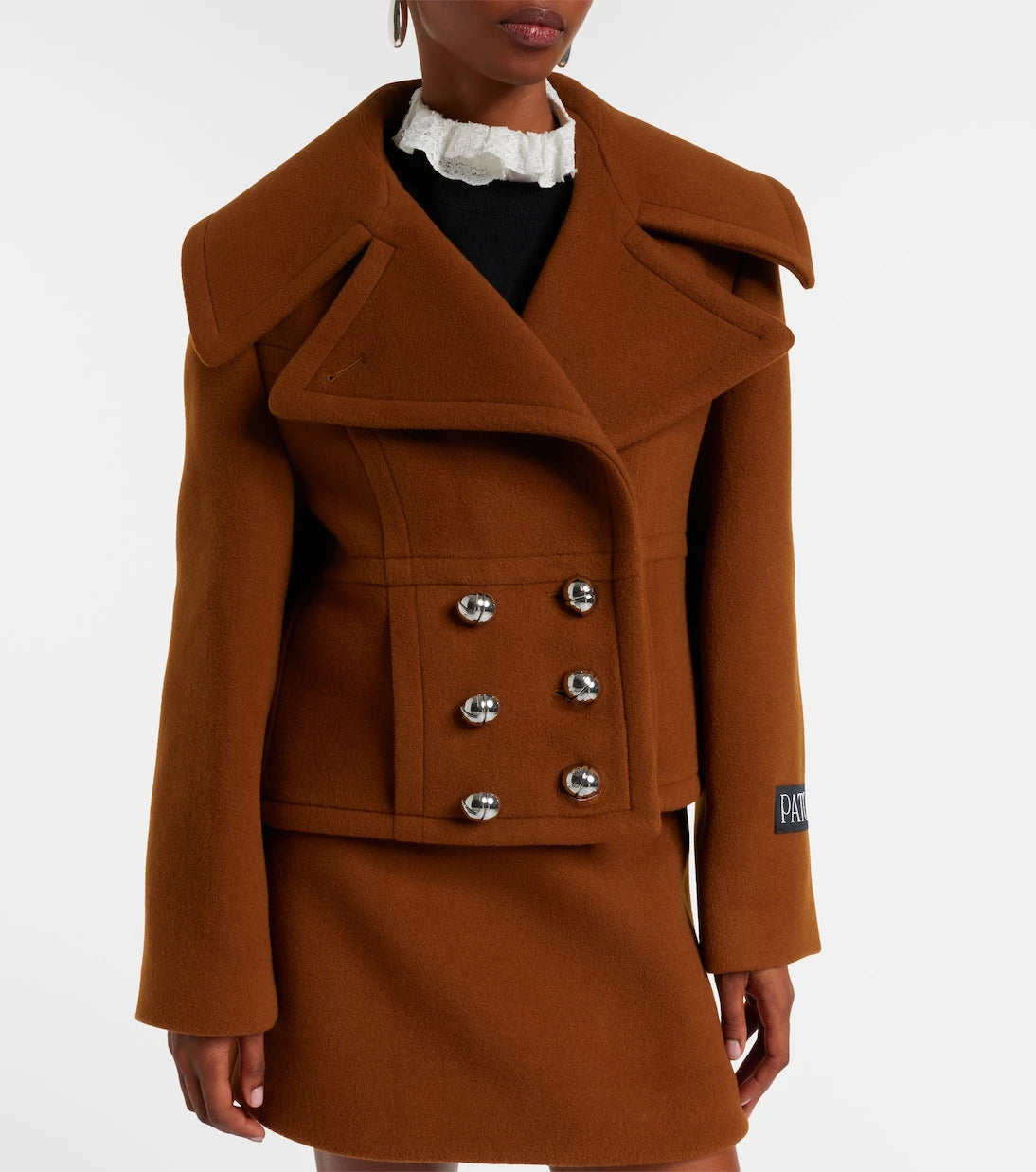 Patou - Cropped wool-blend jacket