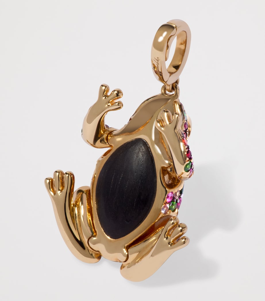 Yellow Gold Mythology Frog Charm Pendant