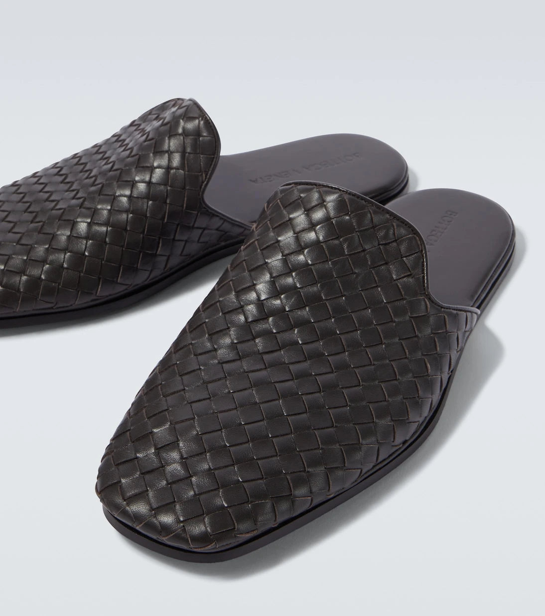 Bottega Veneta - Palazzo Intrecciato leather mules
