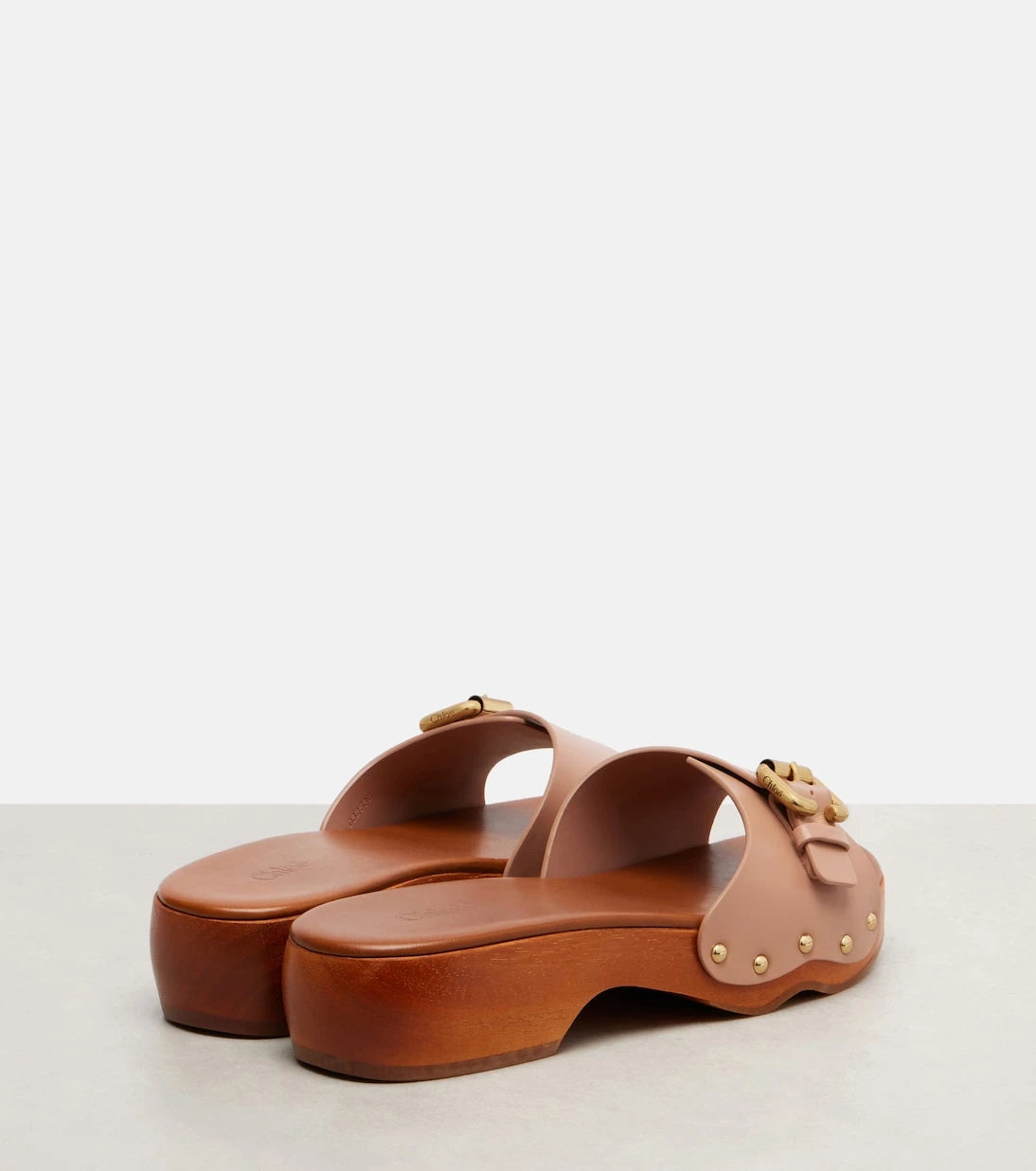 Chloé - Jeannette 40 embellished leather clogs