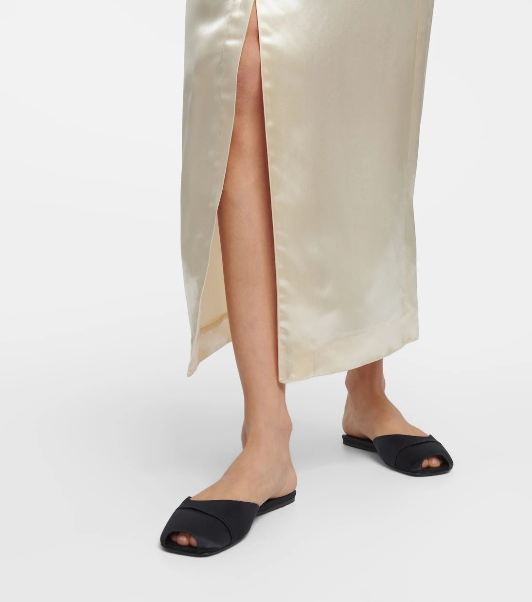 The Row - Milla satin slides