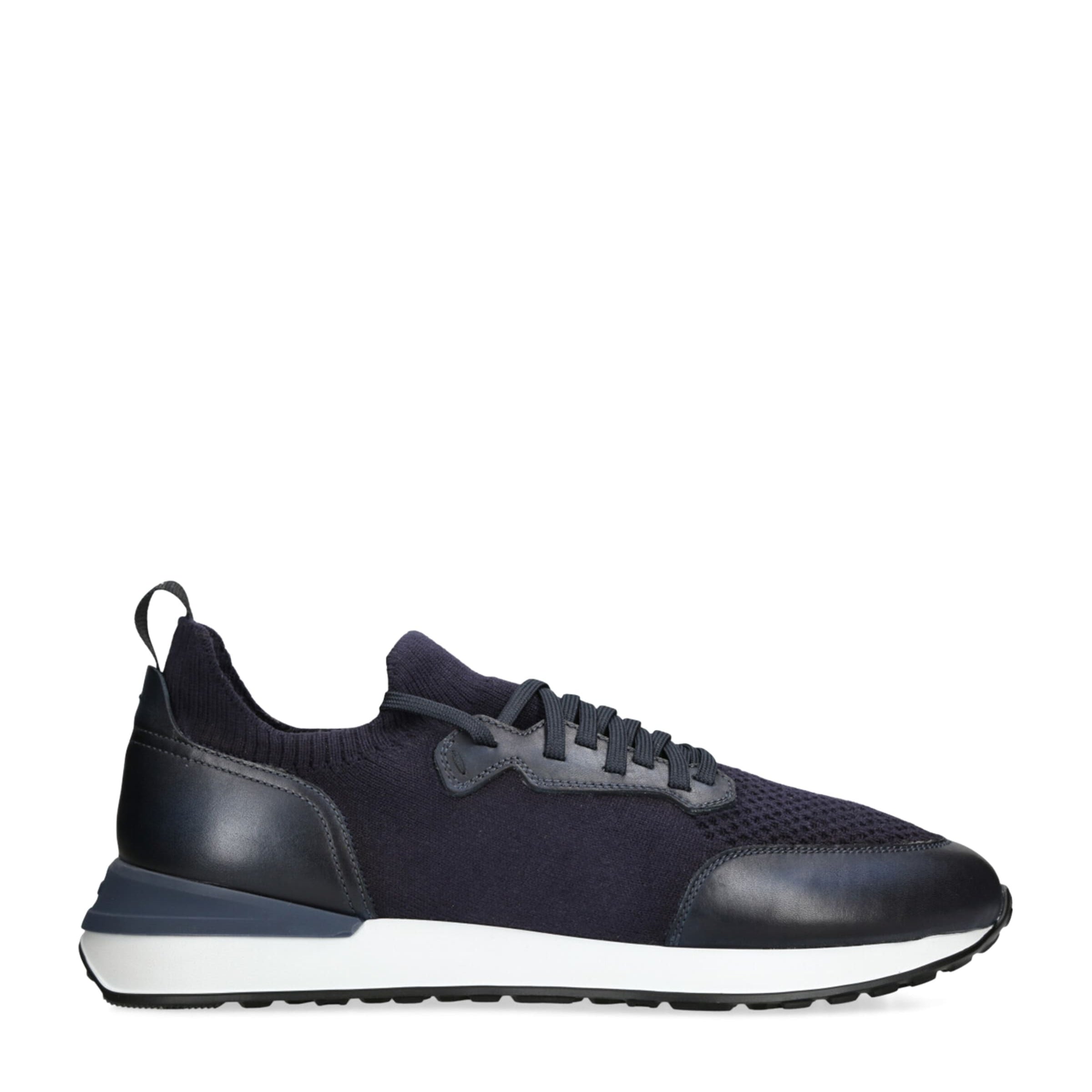 Magnanni Leather-Trim Grafton Sneakers