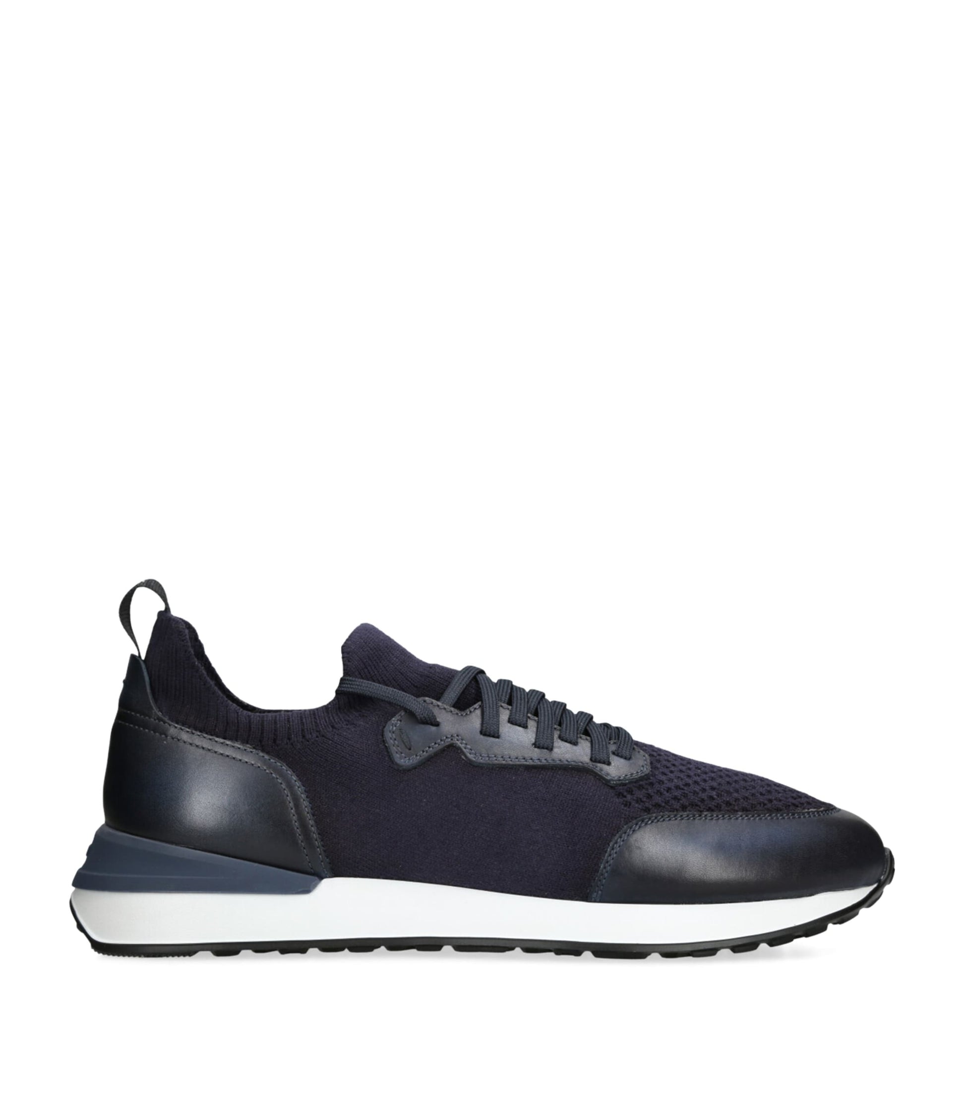 Magnanni Leather-Trim Grafton Sneakers