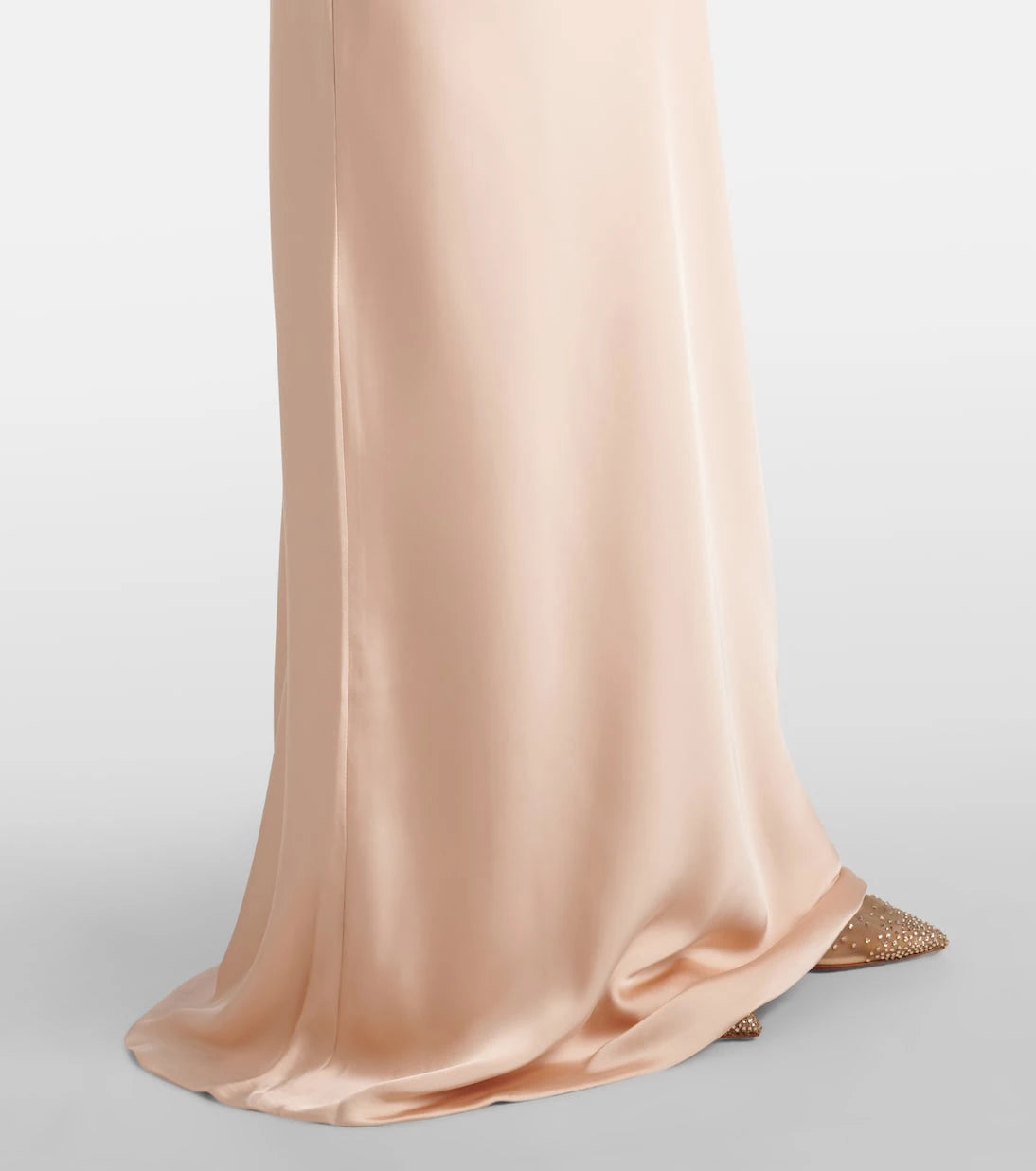 Norma Kamali - Strapless crêpe satin maxi dress