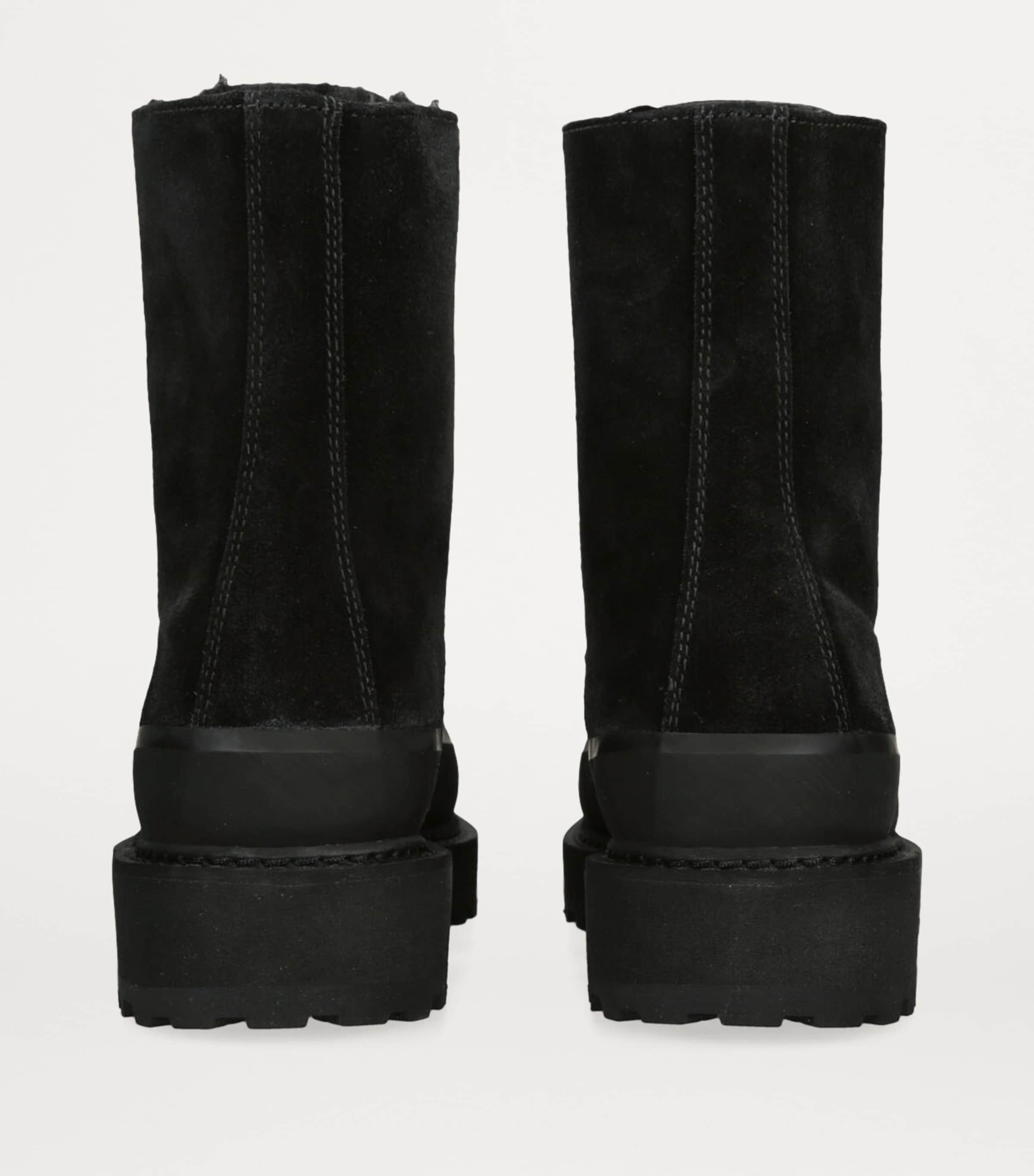 Le Monde Beryl Black Suede Dolomite Ankle Boots
