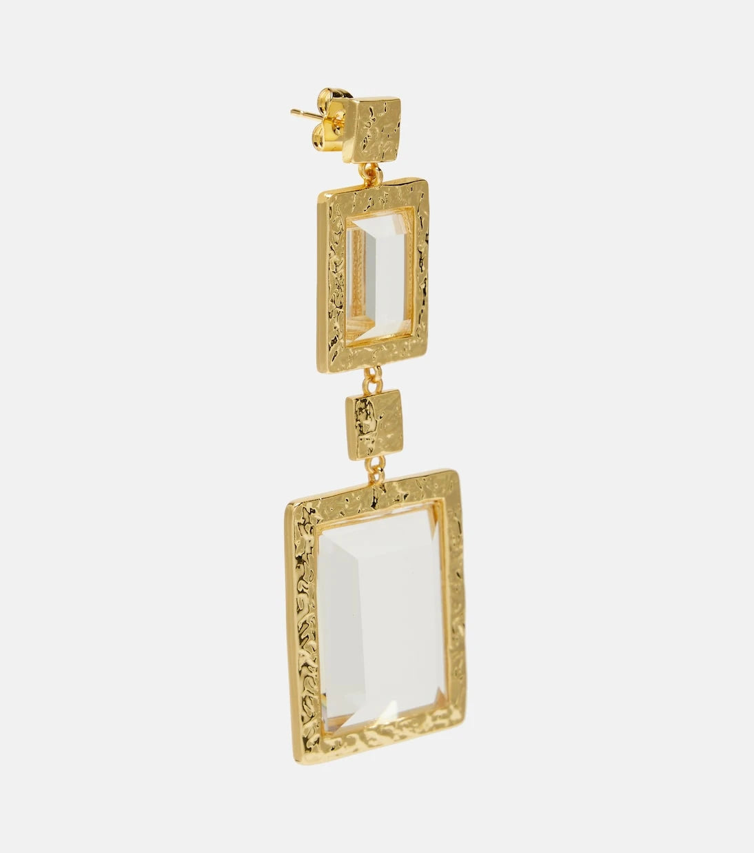 Rebecca Vallance - Embellished gold-plated drop earrings