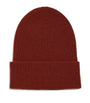 Burgundy Cashmere Slouchy Ribbed Beanie