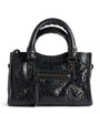 Balenciaga Black Nano Leather Le City Top-Handle Bag