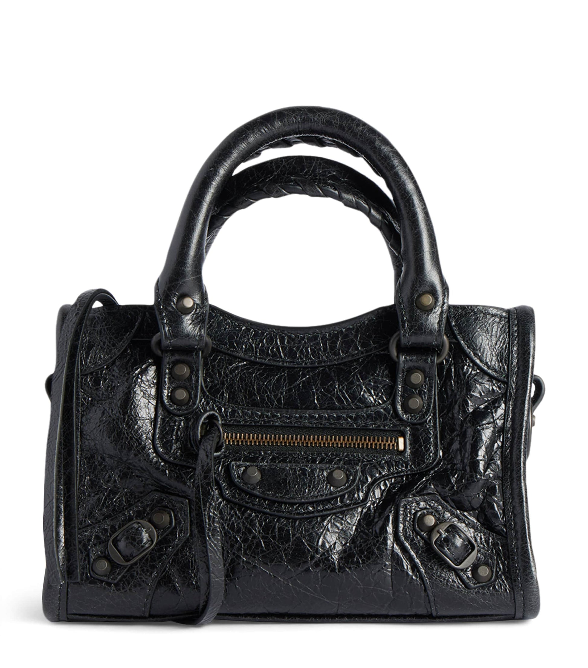 Black Nano Leather Le City Top-Handle Bag