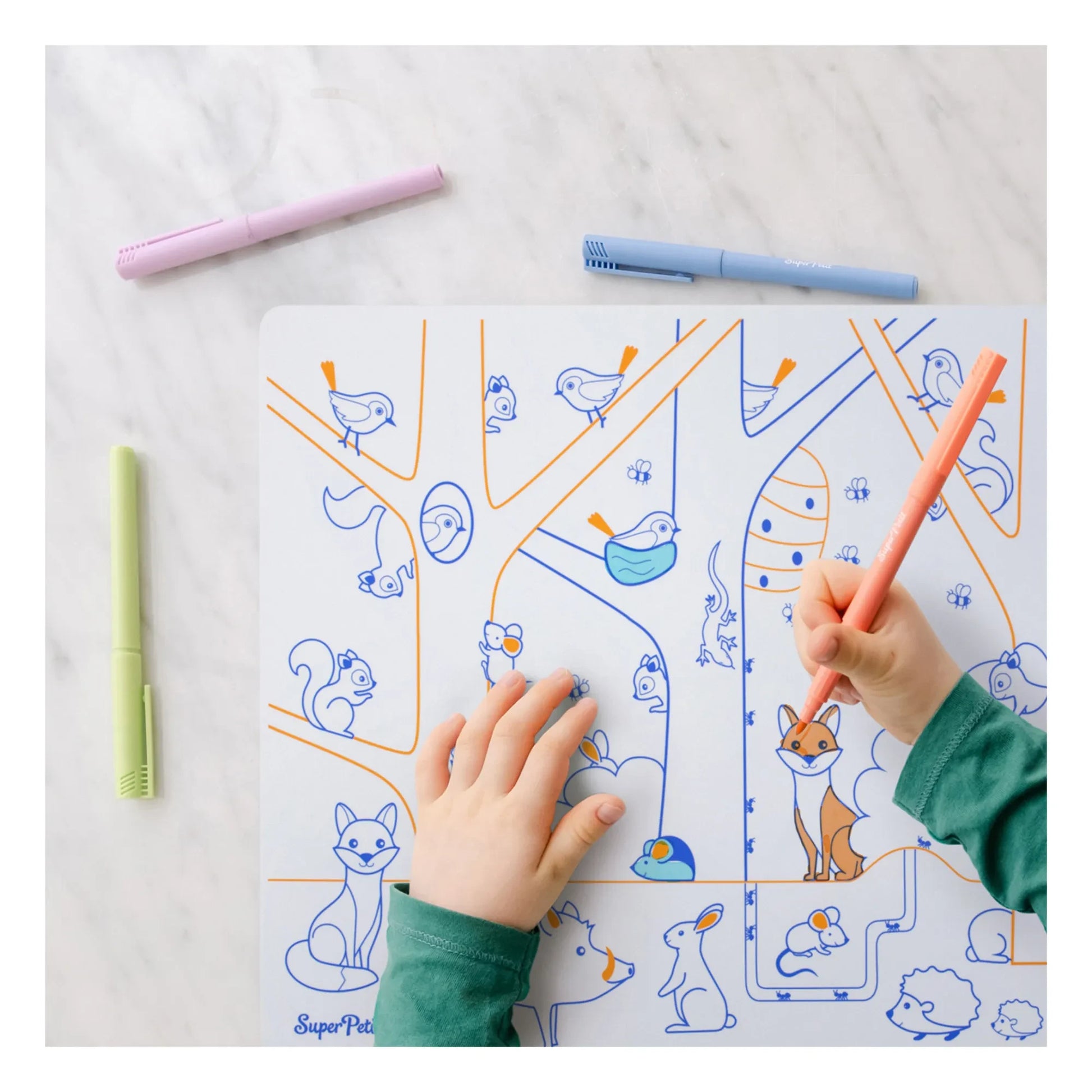 Superpetit - Numbers coloring placemat