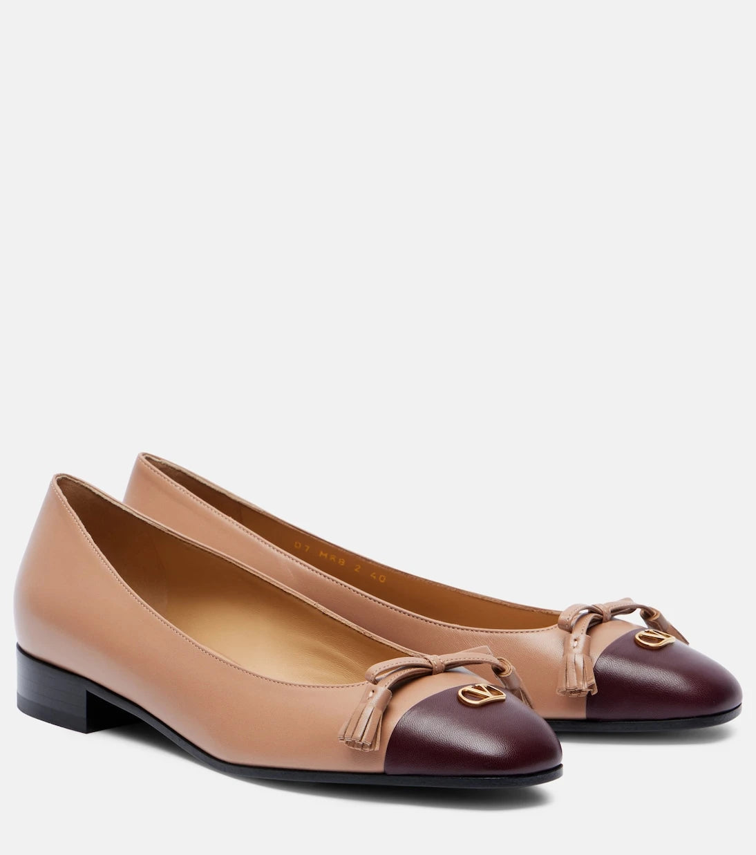 Valentino Garavani - Valet Du Roi leather ballet flats