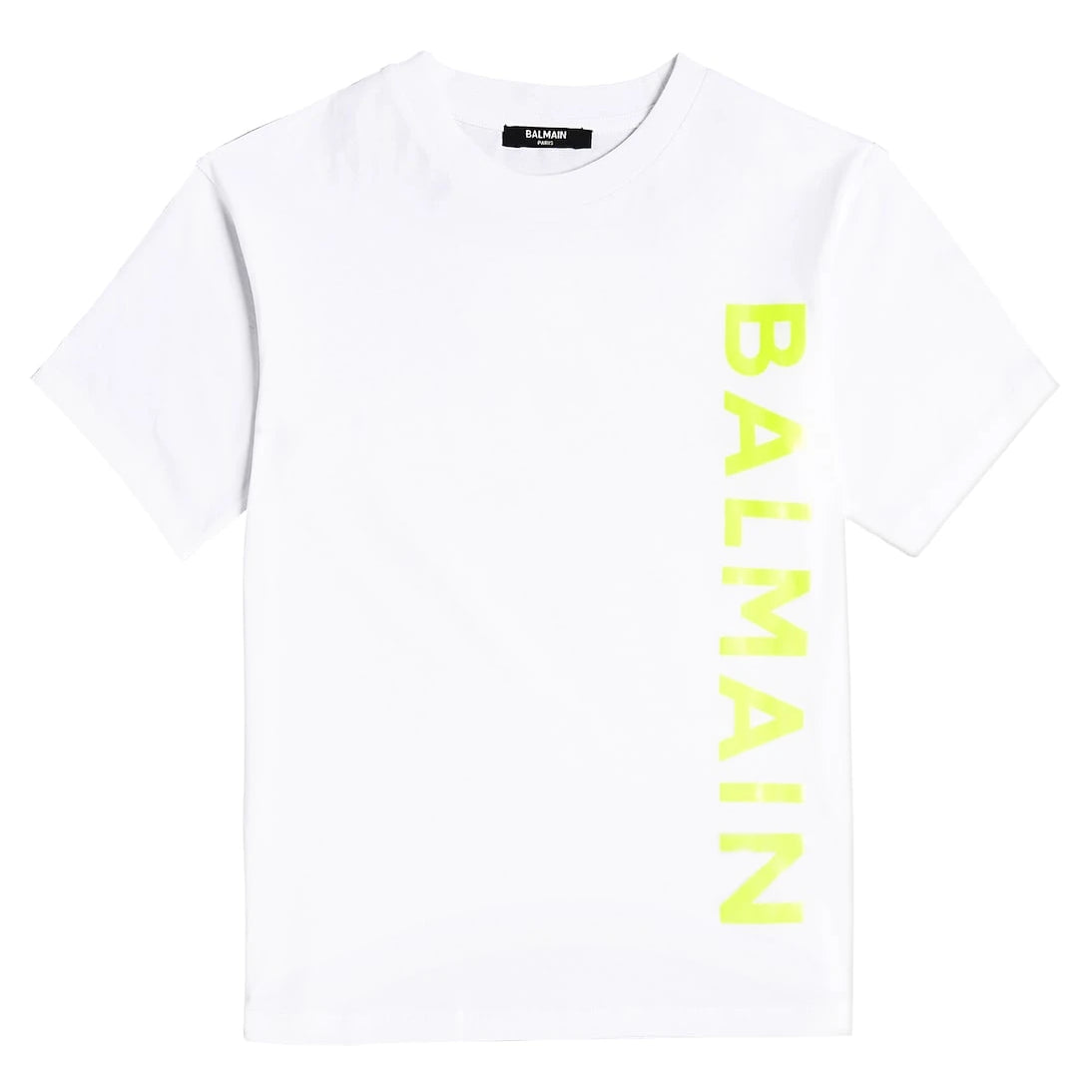 Balmain Kids - تي شيرت جيرسيه قطني بالشعار